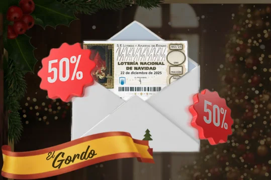 50 % Rabatt auf El Gordo-Lose